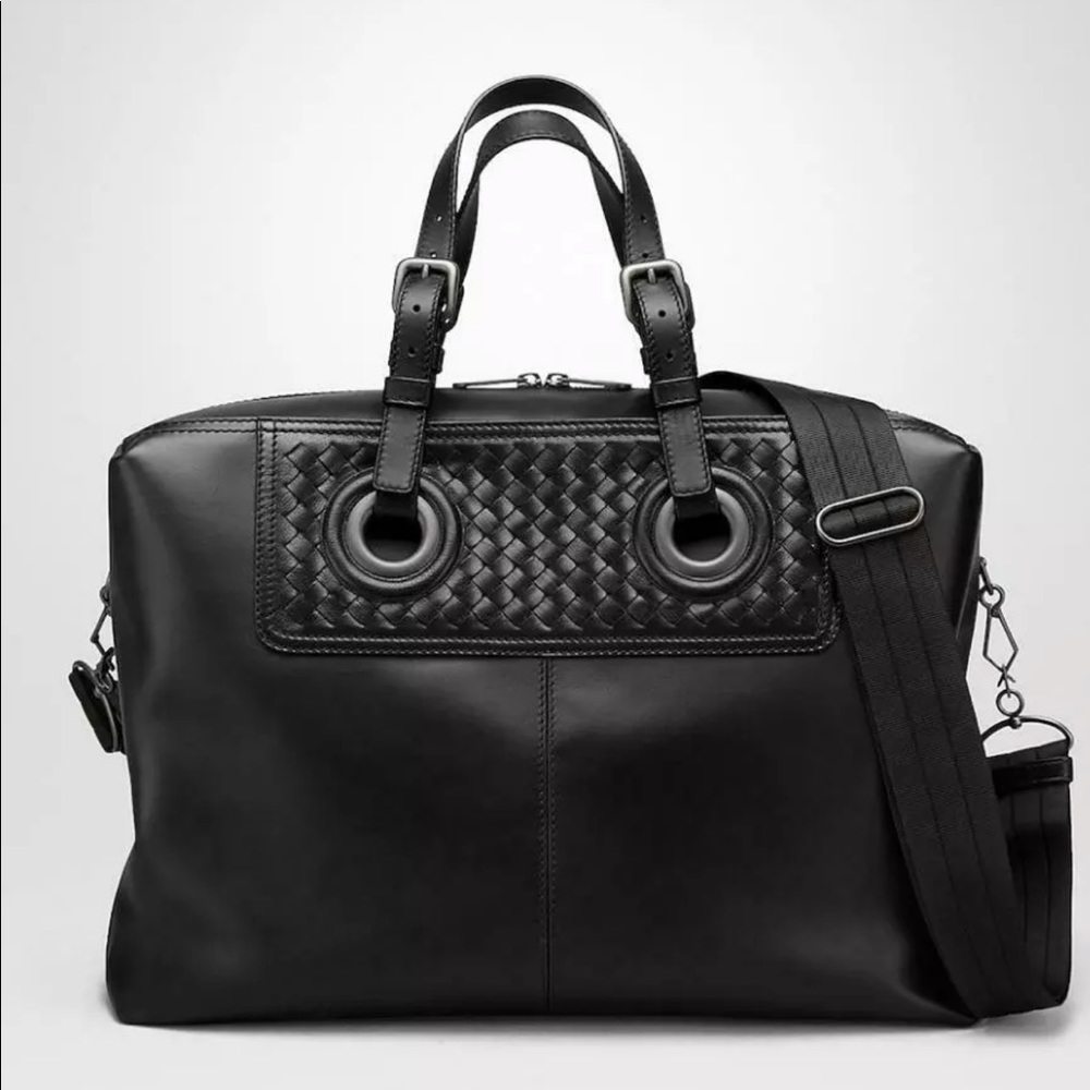 Bottega Veneta Black leather Duffel Bag $4350